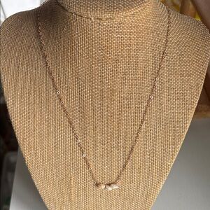 Rose Gold Necklace With Hawaii Momi Niihau Shells